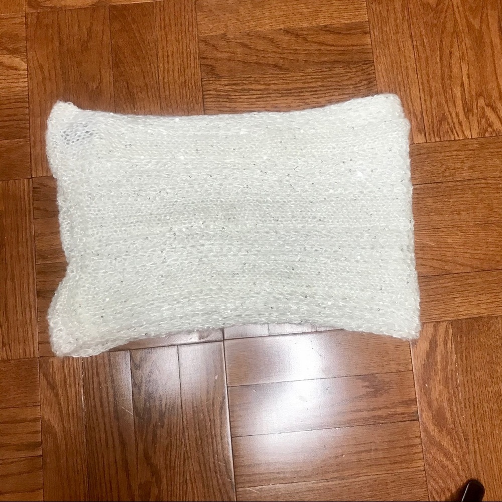 NWOT White Knit Infinity Scarf by Mixit - Picture 3 of 4